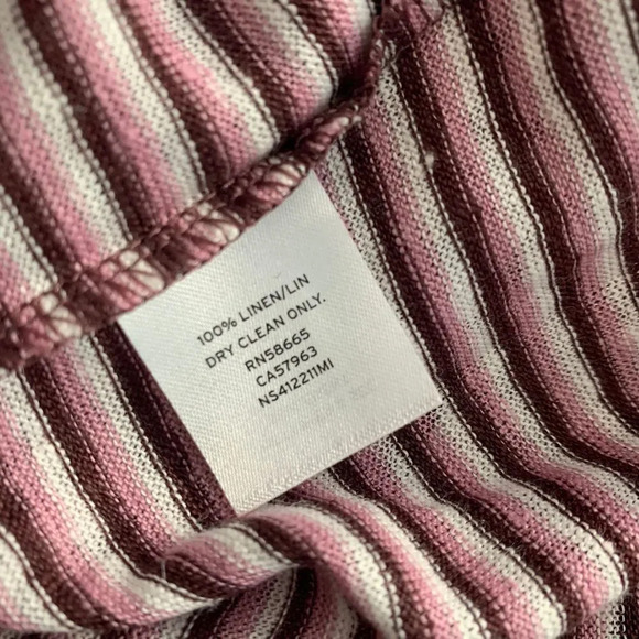 Nordstrom Signature Francesca 100% Linen T Shirt - Picture 9 of 9